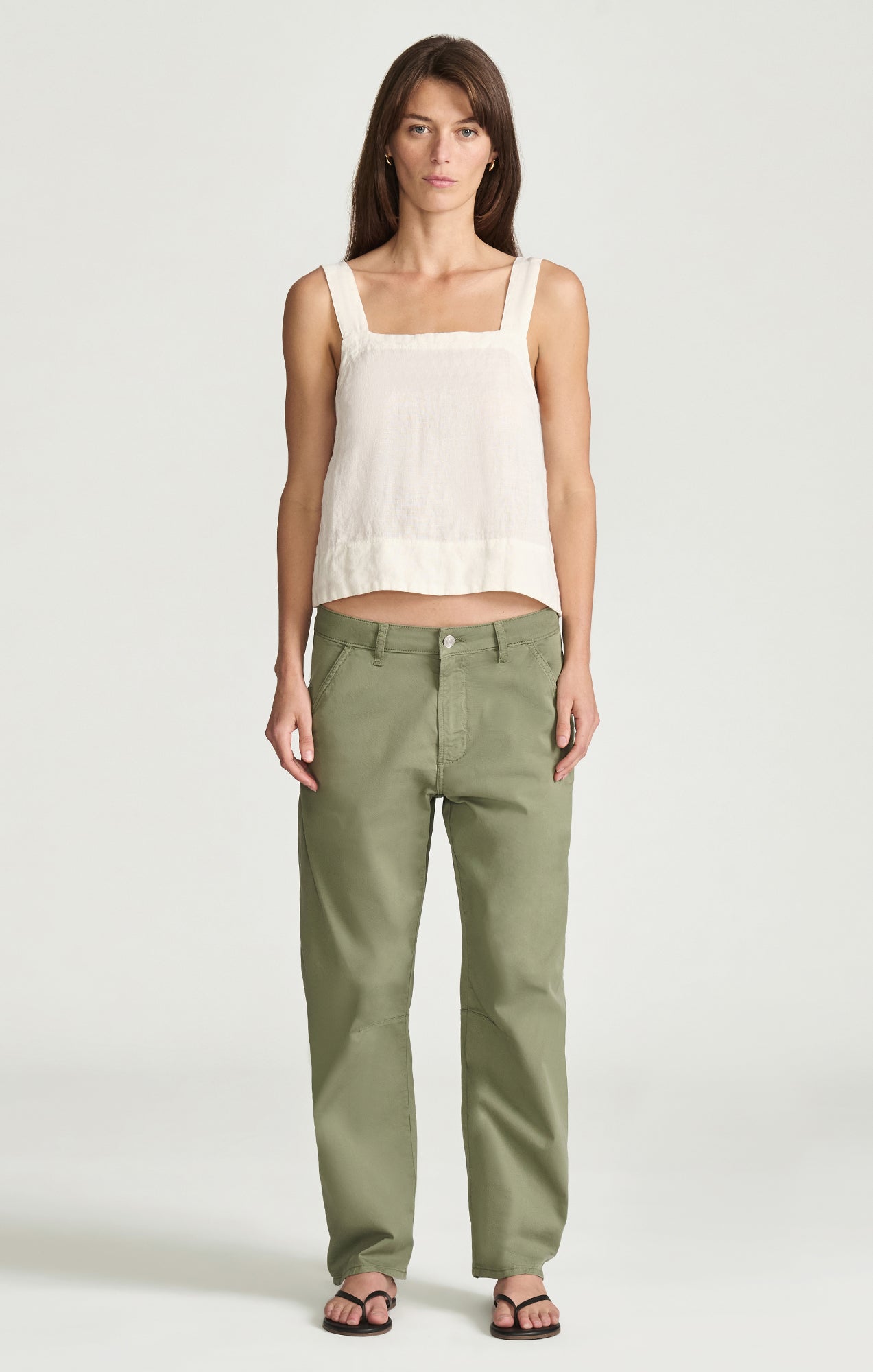 NICA BARREL CHINO IN SEA SPREY SUMMER TWILL - Image 4