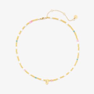 Initial Pearl & Seed Bead Choker - Image 1