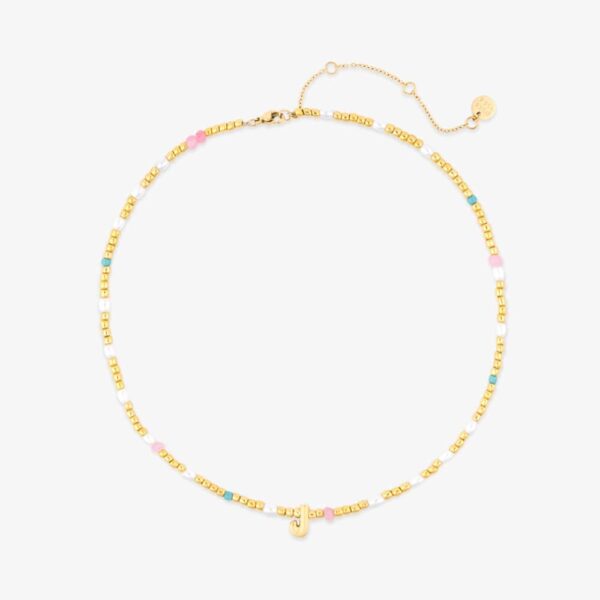 Initial Pearl & Seed Bead Choker