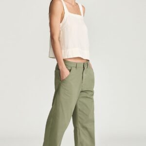 NICA BARREL CHINO IN SEA SPREY SUMMER TWILL - Image 2