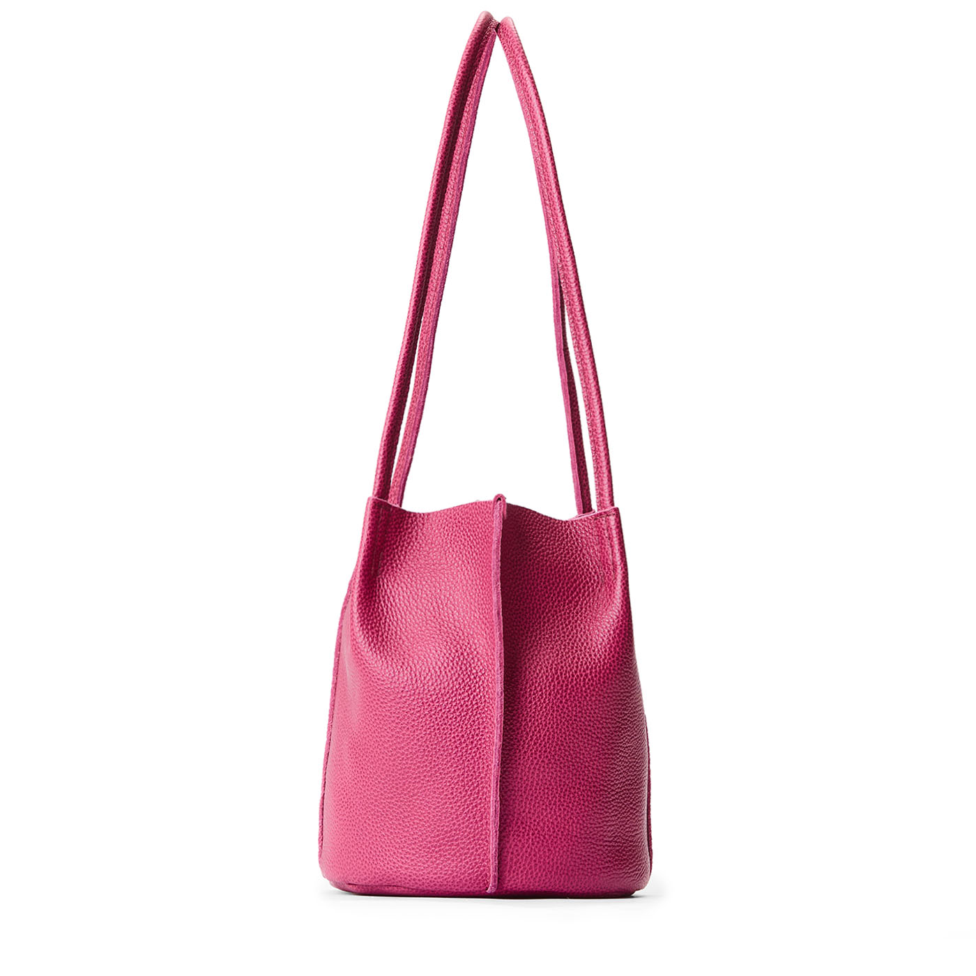 Cosmo*Classic | Petite bucket shaped tote bag with matching leather handles