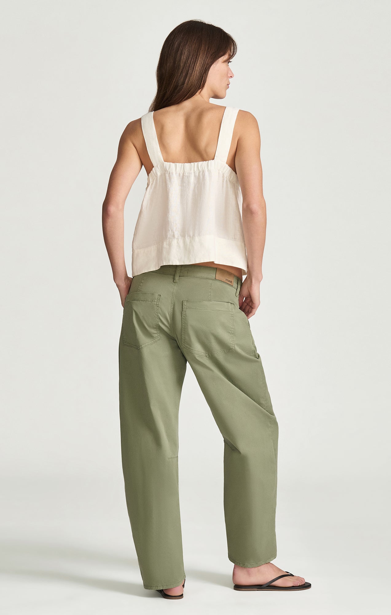 NICA BARREL CHINO IN SEA SPREY SUMMER TWILL - Image 3