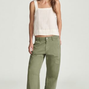 NICA BARREL CHINO IN SEA SPREY SUMMER TWILL - Image 1